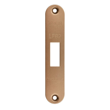 High quality image of the Zoo Hardware - Radius Forend, Strike and Escutcheon Pack t/s ZFB02 Fire Brigade Lock, Bronze Finish | Sku. zfbap02-r-bz | available to order from Trade Door Handles.