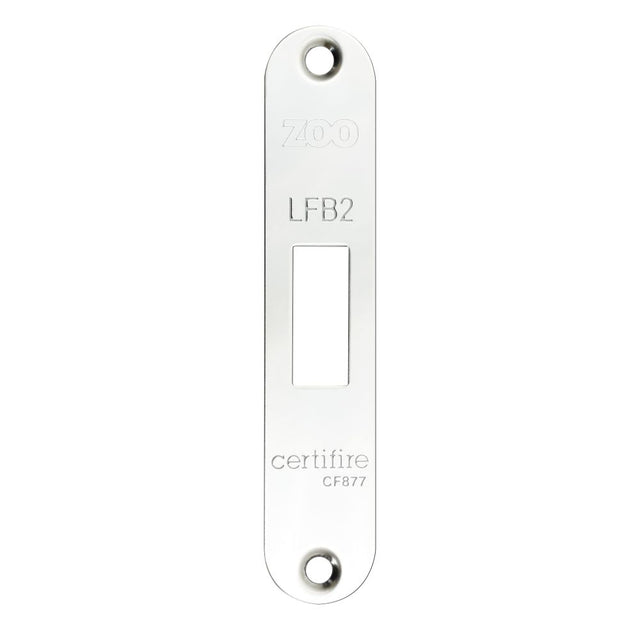 High quality image of the Zoo Hardware - Square Forend, Strike and Escutcheon Pack t/s ZFB02 Fire Brigade Lock, Radius, - Polished Stainless Steel | Sku. zfbap02-r-pss | available to order from Trade Door Handles.