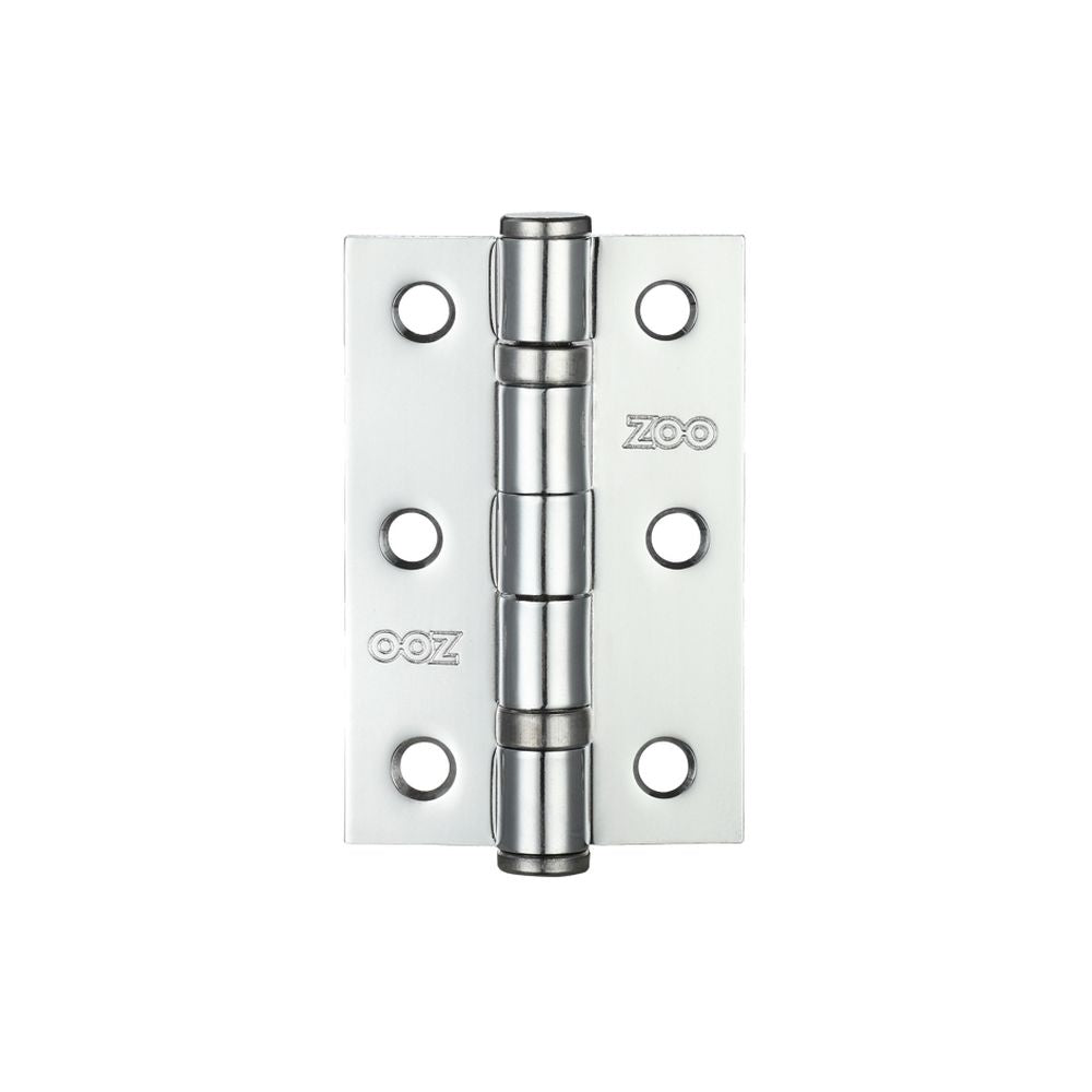 High quality image of the Zoo Hardware - Door Hinge 2 Ball Bearing 3"x2"x2mm - Polished Chrome | Sku. zhs32cp | available to order from Trade Door Handles.