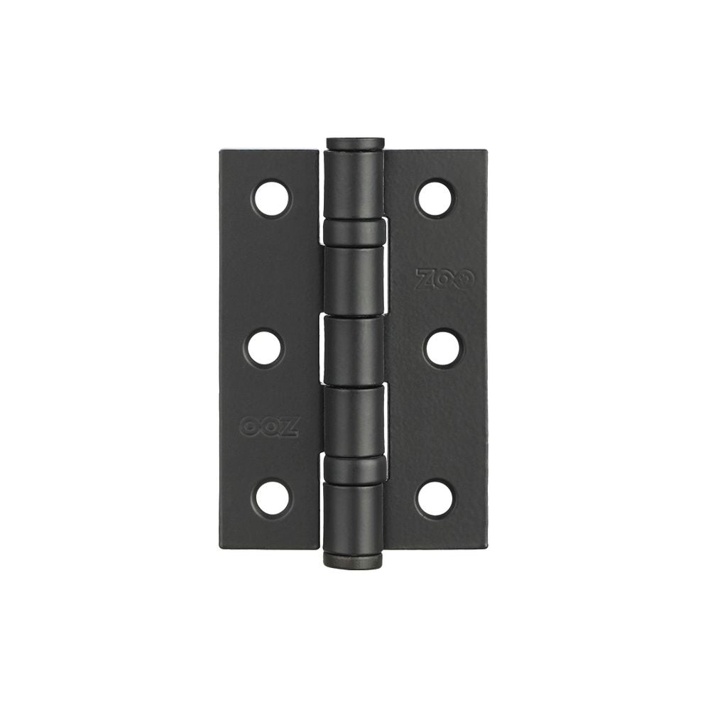 High quality image of the Zoo Hardware - Door Hinge 2 Ball Bearing 3"x2"x2mm - Black | Sku. zhs32pcb | available to order from Trade Door Handles.