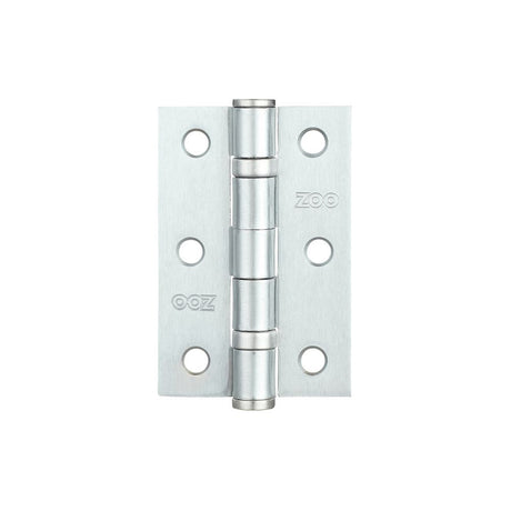High quality image of the Zoo Hardware - Door Hinge 2 Ball Bearing 3"x2"x2mm - Satin Chrome | Sku. zhs32sc | available to order from Trade Door Handles.
