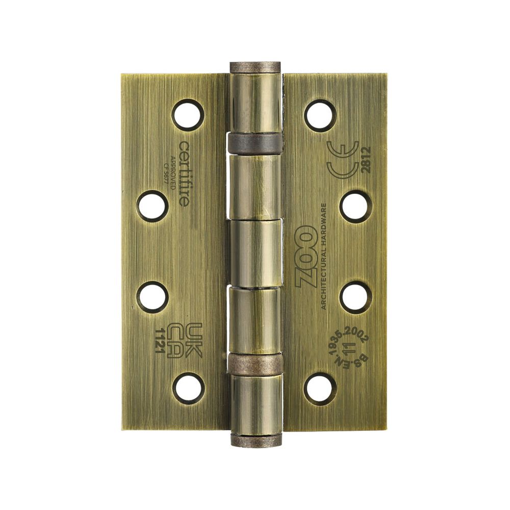 High quality image of the Zoo Hardware - Ball Bearing Hinge - Steel 102 x 76 x 3mm - Bronze | Sku. zhs43fb | available to order from Trade Door Handles.