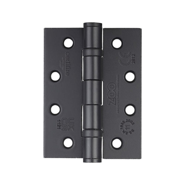 High quality image of the Zoo Hardware - Ball Bearing Hinge - Steel 102 x 76 x 3mm - Black | Sku. zhs43pcb | available to order from Trade Door Handles.