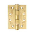 High quality image of the Zoo Hardware - Grade 13 Hinges - Ball Bearing 102mm x 76mm x 3mm Square Corner - PVD Satin Brass | Sku. zhss243-pvdsb | available to order from Trade Door Handles.