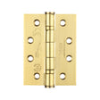 High quality image of the Zoo Hardware - Grade 13 Hinges - Ball Bearing 102mm x 76mm x 3mm Square Corner - PVD - Pair and a Half - SSS | Sku. zhss243pvd3 | available to order from Trade Door Handles.