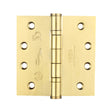 High quality image of the Zoo Hardware - Grade 13 Ball Bearing Hinge Stainless Steel - Grade 201 - 100 x 100 x 3mm - PVD Brass | Sku. zhss244pvd | available to order from Trade Door Handles.