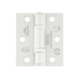 High quality image of the Zoo Hardware - Grade 11 Bearing Hinges - 76mm x 67mm x 2.5mm Square Corner - Powder Coated White | Sku. zhss7667s-pcw | available to order from Trade Door Handles.