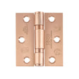 High quality image of the Zoo Hardware - Grade 11 Bearing Hinges - 76mm x 67mm x 2.5mm Square Corner - Tuscan Rose Gold | Sku. zhss7667s-trg | available to order from Trade Door Handles.