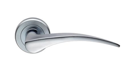 High quality image of Serozzetta - Olivier Lever On Rose - Satin Chrome | Sku. zin3112sc | Trade Door Handles.