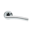 High quality image of Serozzetta - Carolina Lever On Rose - Polished Chrome | Sku. zin3115pc | Trade Door Handles.