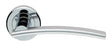 High quality image of Serozzetta - Cumulus Lever On Rose - Polished Chrome/Satin Chrome | Sku. zin3129pc-sc | Trade Door Handles.