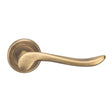 High quality image of Serozzetta - Verdun Lever On Rose - Antique Brass | Sku. zin3130ab | Trade Door Handles.