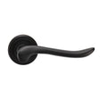 High quality image of Serozzetta - Verdun Lever On Rose - Matt Black | Sku. zin3130mb | Trade Door Handles.