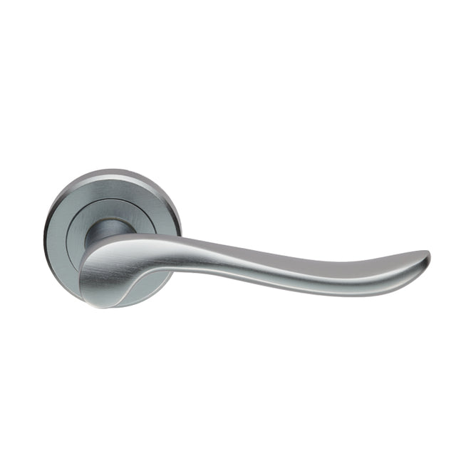 High quality image of Serozzetta - Verdun Lever On Rose - Satin Chrome | Sku. zin3130sc | Trade Door Handles.