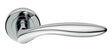 High quality image of Serozzetta - Shark Lever on Rose - Polished Chrome | Sku. zin3131pc | Trade Door Handles.
