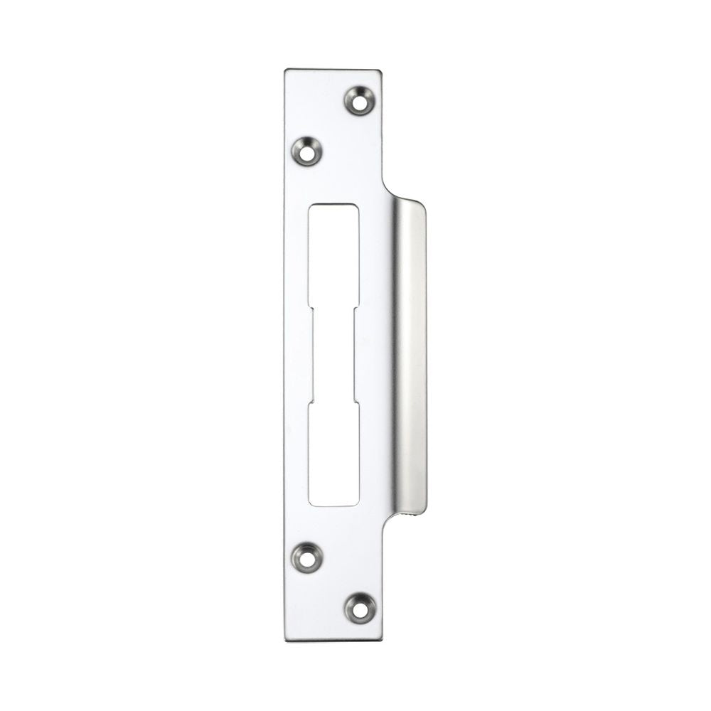 High quality image of the Zoo Hardware - Spare Extended Tongue Strikes for UK Locks C/W fixing Screws - Sash / Bath - Stain Stainless Steel | Sku. zlap15ss | available to order from Trade Door Handles.