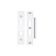 High quality image of the Zoo Hardware - Spare Acc Pk for UK Horizontal 3L Locks - *BLANK* - Contains Forend, Strike and Fixing Screws (Lock Version) - Polished Chrome | Sku. zlap16bcp | available to order from Trade Door Handles.
