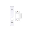 High quality image of the Zoo Hardware - Spare Acc Pk for UK Horizontal Latch - *BLANK* - Contains Forend, Strike and Fixing Screws (Latch Version) - Polished Chrome | Sku. zlap17bcp | available to order from Trade Door Handles.