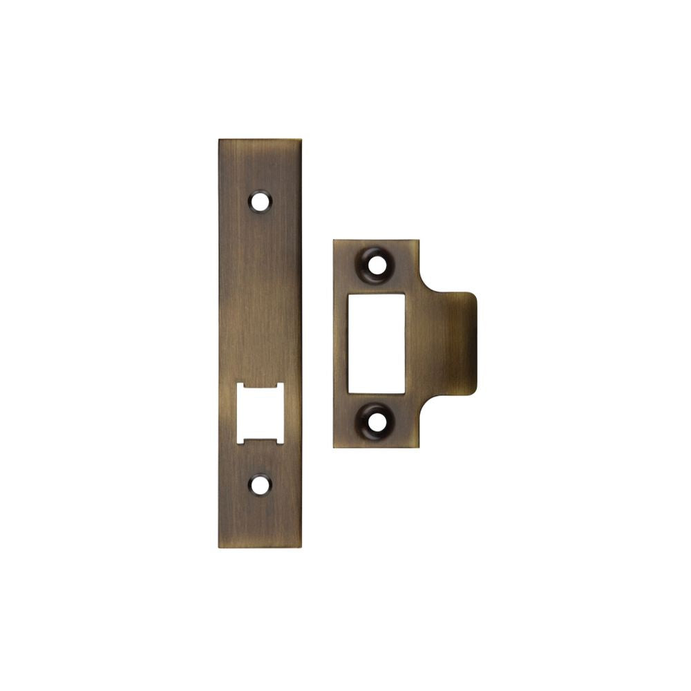 High quality image of the Zoo Hardware - Spare Acc Pk for UK Horizontal Latch - *BLANK* - Contains Forend, Strike and Fixing Screws (Latch Version) - Bronze | Sku. zlap17bfb | available to order from Trade Door Handles.