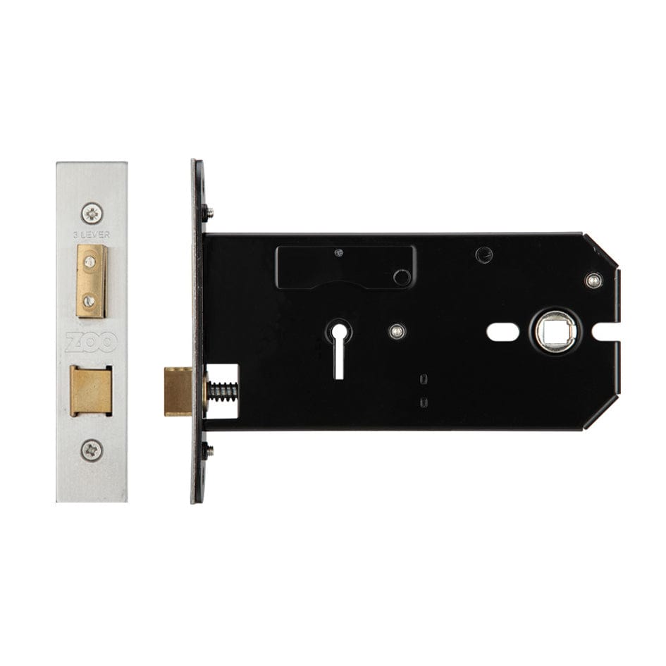 Zoo Hardware Locks & Latches Stainless Steel Zoo Hardware - 3 Lever Horizontal Lock - 152mm