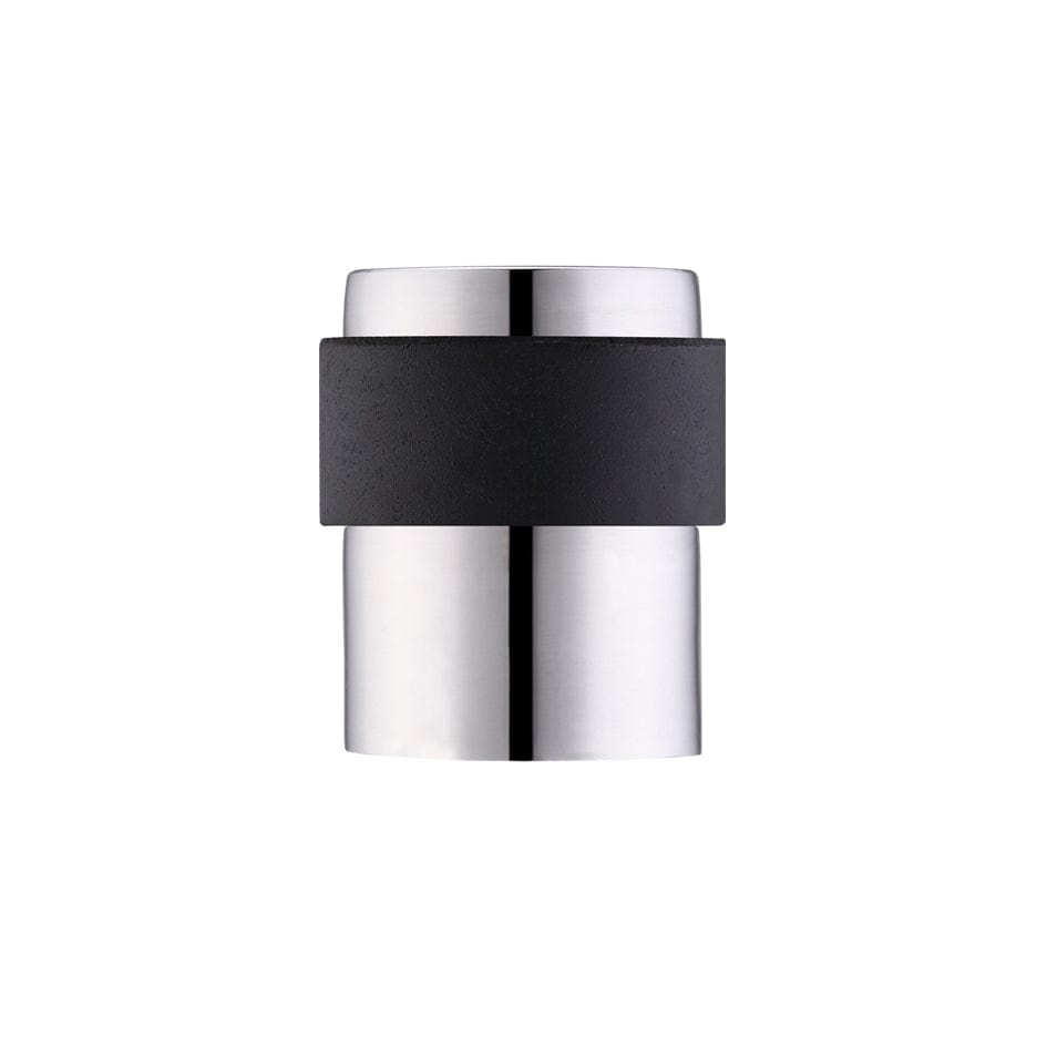 Zoo Hardware Door Furniture Stainless Steel Zoo Hardware - Door Stop Floor Mounted - Round Collared Flat Top 35mm dia