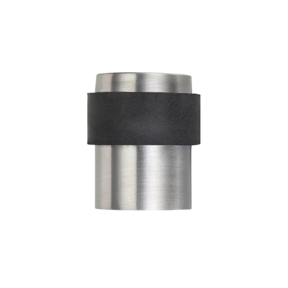 Zoo Hardware Door Furniture Stainless Steel Zoo Hardware - Door Stop Floor Mounted - Round Collared Flat Top 35mm dia