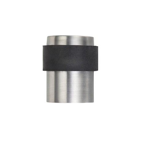 Zoo Hardware Door Furniture Stainless Steel Zoo Hardware - Door Stop Floor Mounted - Round Collared Flat Top 35mm dia