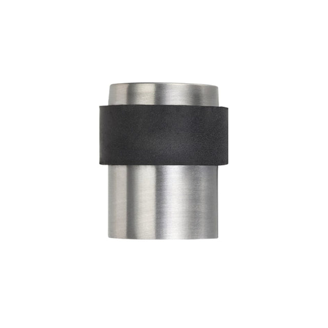Zoo Hardware Door Furniture Stainless Steel Zoo Hardware - Door Stop Floor Mounted - Round Collared Flat Top 35mm dia