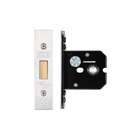 Zoo Hardware Locks & Latches Stainless Steel Zoo Hardware - Flat Dead lock - 64mm C/W Stainless Steel Forend and Strike