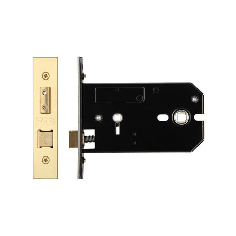 Zoo Hardware Locks & Latches PVD Brass Zoo Hardware - Horizontal Lock - 127mm - Bathroom Version
