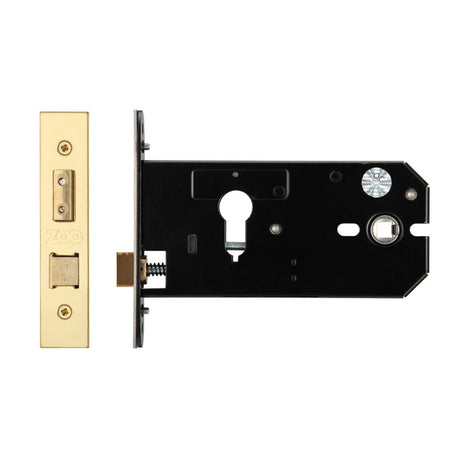 Zoo Hardware Locks & Latches PVD Brass Zoo Hardware - Horizontal Lock - 152mm Euro Profile