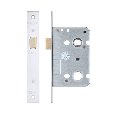 Zoo Hardware Locks & Latches Stainless Steel Zoo Hardware - Mortice Upright Latch, 64mm - Square, Polished Stainless Steel Finish