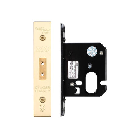 Zoo Hardware Locks & Latches PVD Brass Zoo Hardware - Oval Profile Dead Lock - 64mm C/W PVD Forend and Strike