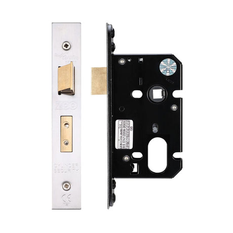 Zoo Hardware Locks & Latches Stainless Steel Zoo Hardware - Oval Profile Sash Lock - 64mm C/W Stainless Steel Forend and Strike