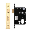 Zoo Hardware Locks & Latches PVD Brass Zoo Hardware - Oval Profile Sash Lock - 76mm C/W PVD Forend and Strike