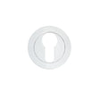 High quality image of the STANZA - Escutcheon Euro Profile (50mm Dia.) Polished Chrome | Sku. zpa001-cp | available to order from Trade Door Handles.