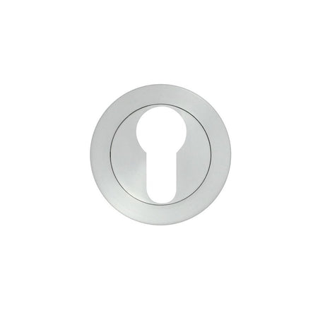 High quality image of the STANZA - Escutcheon Euro Profile (50mm Dia.) - Satin Chrome | Sku. zpa001-sc | available to order from Trade Door Handles.