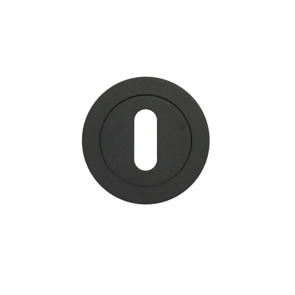 High quality image of the STANZA - Escutcheon Standard Profile (50mm Dia.) Black | Sku. zpa002-mb | available to order from Trade Door Handles.