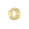 High quality image of the STANZA - Escutcheon Standard Profile (50mm Dia.) - Satin Brass | Sku. ZPA002-SB | available to order from Trade Door Handles.
