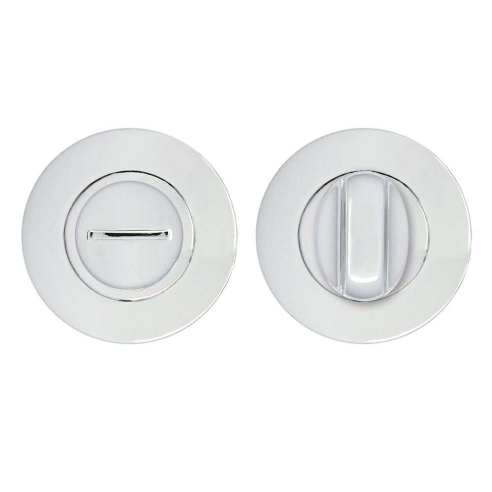 High quality image of the STANZA - Turn & Release on Round Rose Polished Chrome | Sku. zpa004-cp | available to order from Trade Door Handles.