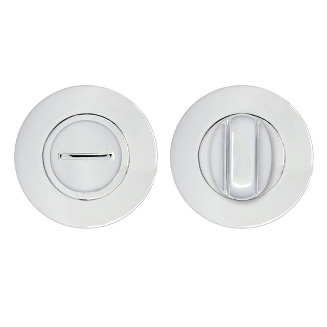High quality image of the STANZA - Turn & Release on Round Rose Polished Chrome | Sku. zpa004-cp | available to order from Trade Door Handles.