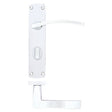 High quality image of the STANZA - Toledo Lever on Bathroom Backplate Polished Chrome | Sku. zpa033-cp | available to order from Trade Door Handles.