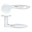 High quality image of the STANZA - Cadiz Lever on Rose Polished Chrome | Sku. zpa060-cp | available to order from Trade Door Handles.