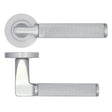 High quality image of the STANZA - Bilbao Lever Design - Satin Chrome | Sku. zpa090-sc | available to order from Trade Door Handles.