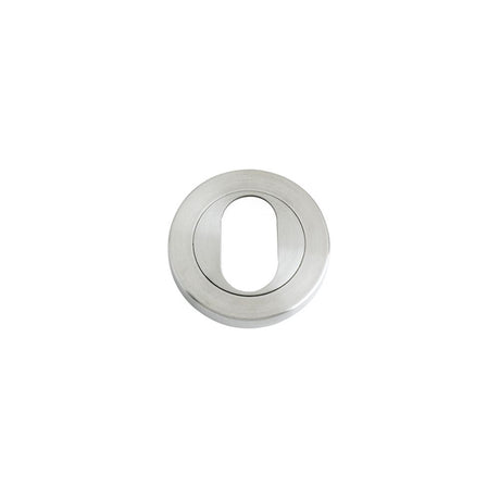 High quality image of the Zoo Hardware - Oval Profile Escutcheon - 50mm Dia - Stain Stainless Steel | Sku. zps003ss | available to order from Trade Door Handles.