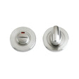 High quality image of the Zoo Hardware - Turn and Release c/w Indicator complete with escutcheons and 5mm spindle 50mm dia - Stain Stainless Steel | Sku. zps004iss | available to order from Trade Door Handles.