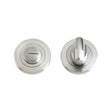 High quality image of the Zoo Hardware - Turn and Release complete with escutcheons and 5mm spindle 50mm dia - Stain Stainless Steel | Sku. zps004ss | available to order from Trade Door Handles.