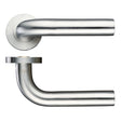 High quality image of the Zoo Hardware - 22mm Radius Lever - Screw On Rose - Stain Stainless Steel | Sku. zps070ss | available to order from Trade Door Handles.
