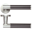 High quality image of the Zoo Hardware - Eros Lever - Screw On Rose - 140mm x 65mm - Carbon Fibre - Stain Stainless Steel | Sku. zps130ss | available to order from Trade Door Handles.