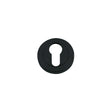 High quality image of the STANZA - Escutcheon Euro-Profile (50mm Dia.) - Black | Sku. zpz001-omb | available to order from Trade Door Handles.